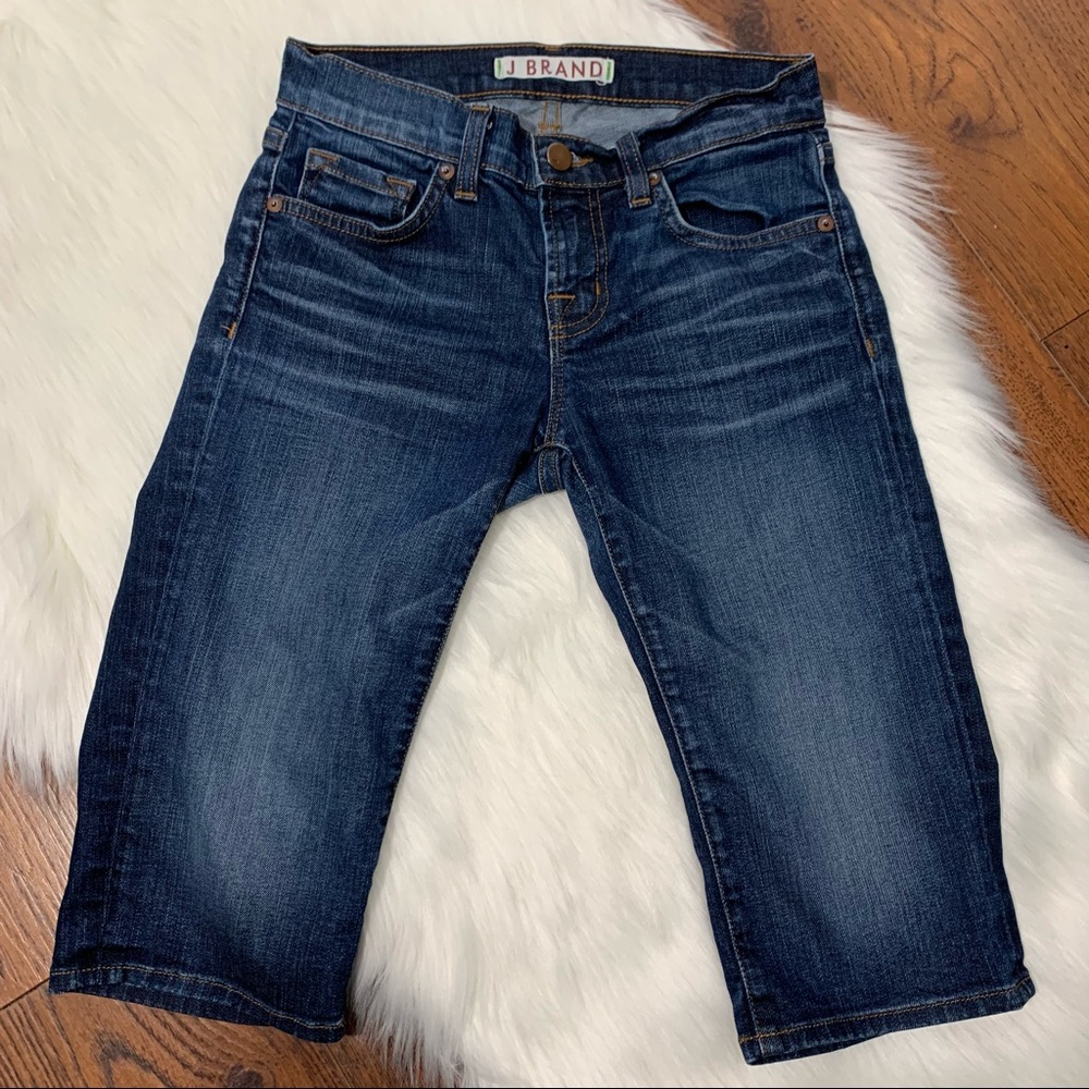 J Brand Knee Length Jean Shorts.